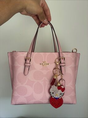 Red Hello Kitty Rhinestone Purse Charm.